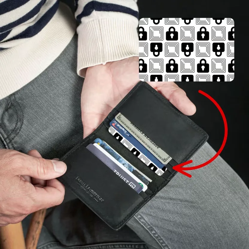 Wallet Defender protégeant un portefeuille contre le vol de données sans contact